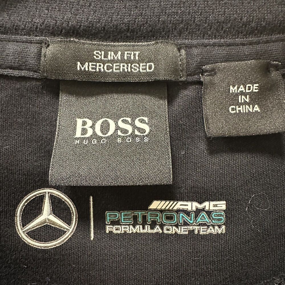 Mercedes AMG Petronas Formula One Team Hugo Boss T Shirt Black Size XL - Picture 5 of 13